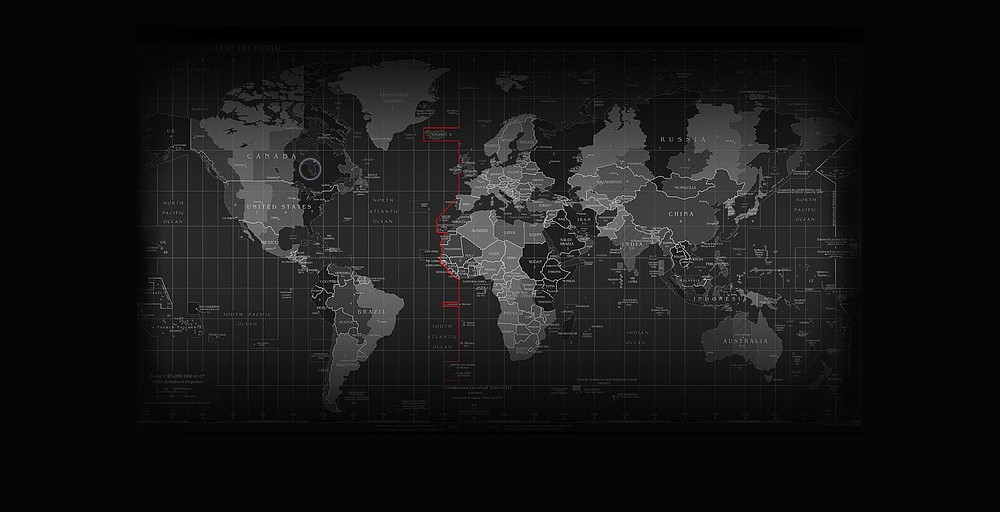 World Map Header Image