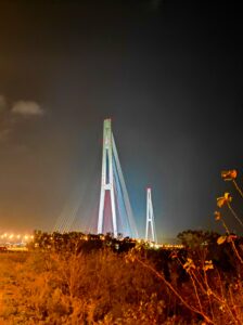 Russian Bridge at Night - Image